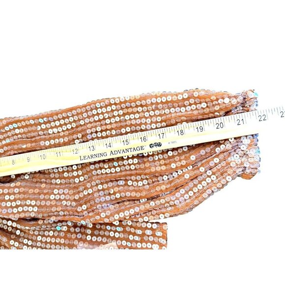 NWT J. Crew Sequined Mockneck Sheer Blouse Copper Brown W/ Silk Cami XS GORGEOUS - Picture 11 of 13